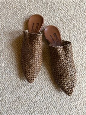 Cydwoq Woven Mule in Brown size 39